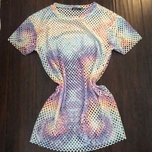 Rave party dress tie dye